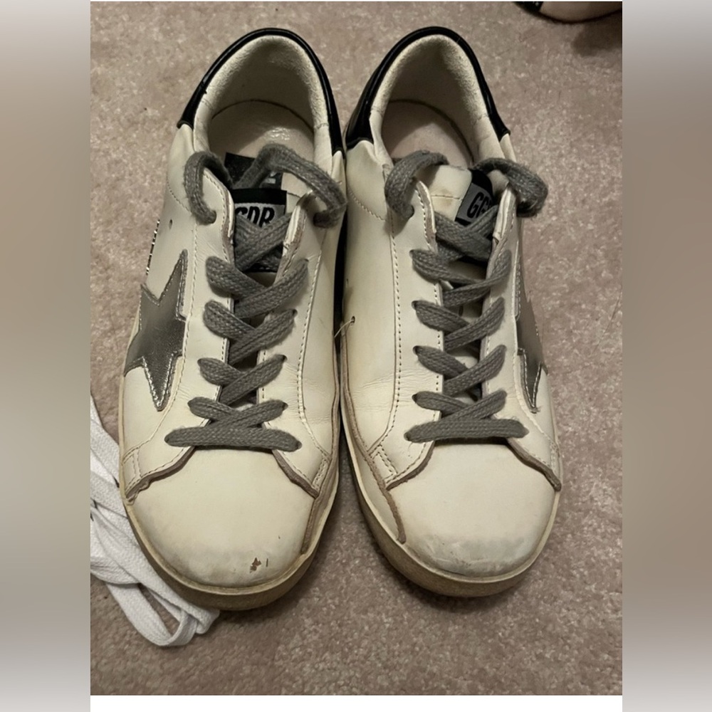 Golden Goose with silver star